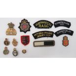 Small Selection of Various Badges Including Guernsey including gilt and enamel, National Reserve