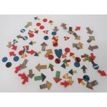 Good Selection of Plotting Table Arrows consisting 20 x fibreboard arrows ... 10 x red, composite