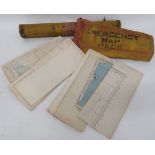 WW2 RAF Emergency Map Pack. .An interesting and unusual example, possibly for Coastal Command