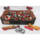 100 Play Worn Cars and Vans various makers including Corgi ... SKU ... Lledo ... Matchbox ... Solido