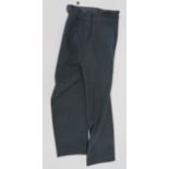 WW2 WAAF Trousers blue grey, woollen, women's wide leg trousers.  Waist with button fastening to