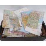 Post WW2 RAF & Civil Flying Maps. A large quantity of maps mostly of the UK. Some have been used