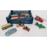 Collection of Vintage Corgi and Matchbox Cars and Buses including Corgi Basil Brush car ... Matchbox