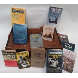 Small Selection of Aviation Books Including Escape and Evasion  including Footprints On The Sands Of