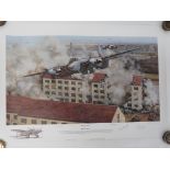 Mosquito Attack Operation Jericho Amiens Prison Raid Presentation Edition Print Three Crew