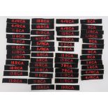 Royal Canadian Artillery Embroidery Shoulder Title Pairs pairs include RCA ... 7 RCA ... 18