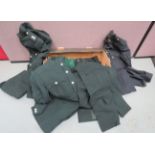 Quantity of Various Uniforms Including Ox & Bucks Patrol Tunic dark green, single breasted, high