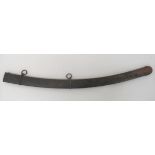 British 1796 Pattern Light Cavalry Trooper's Scabbard darkened steel scabbard with two loose hanging