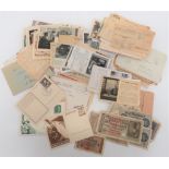 Quantity of Various Third Reich Paperwork including Feldpostkartes ... Feldpost letters.  Mostly