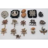 British Infantry Cap Badges Including Territorials including brass, 1st Batt Monmouthshire Reg ...