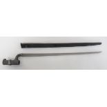 1853 Socket Bayonet To Fit An India Pattern Musket 17 1/2 inch, hollow ground, triangular form