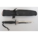 American Gerber MKII Combat Knife 7 inch, double edged, part serrated blade.  Forte marked "