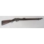 Deactivated Martini Action Carbine .303, 26 inch barrel with front blade sight and rear ladder