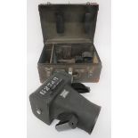 WW2 American K20 Aircraft Camera blackened rear box with side cocking lever and firing button.  Long