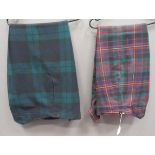 Pair of Officer Government Tartan Trews large size, wide leg, tartan trews as worn by A & SH or