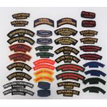 Canadian Regimental Embroidery Shoulder Title Pairs pairs include North Nova Scotia Highlanders