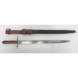 Official Conversion of a SMLE Bayonet 17 1/2 inch, single edged blade with fuller.  The forte with