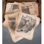 Quantity of Various Third Reich Magazines and Newspapers including ""Der Adler"" ... ""Die