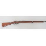 Deactivated Austrian M95 Bolt Action Rifle 8 mm, 30 inch barrel.  Front blade sight and rear