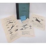 Small Selection of RAF Aircraft Identification Posters consisting ID of Wellington 1 & The Heinkel