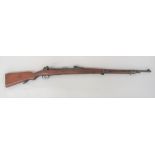 Deactivated WW1 German G98 Mauser Rifle 7.92 mm, 29 1/2 inch barrel.  Front blade sight and rear