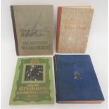 Four Various German Cigarette Card Albums consisting ""Die Deutsche Wehrmacht"" ... ""Wie Die Oftmar