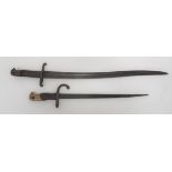 British P1856 Bayonet 22 3/4 inch, single edged, yataghan blade with large fuller.  Steel