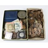 Numismatics - A large collection of antique / vintage Guernsey coins etc, comprising of various