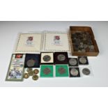 Coinage - Various coin sets and loose coinage, to include Hong Kong 1988 brilliant uncirculated coin