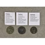 Numismatics - Roman coins: Probus 276-282 AD, AE Antoninianus, reverse Pax stg L, together with