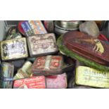 A large collection of various gramophone needle tins, comprising of thirty five + tins, mostly