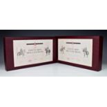 Britains - Boxed Britains Soldiers limited edition The Life Guards Mounted Band Sets One & Two,