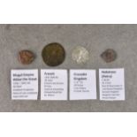 Numismatics - A small collection of Ancient coins, comprising Mugul Empire Akbar the Great 1556-1605