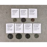 Numismatics - Roman coins: Seven Constantine The Great 305-306 & 306-337 AD, comprising AE Follis,