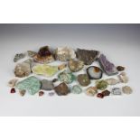 NATURAL HISTORY - A collection of various mineral specimens - fossils etc.