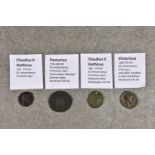Numismatics - Roman coins: Postumus 259-268 AD, AE Antoninianus, reverse Hercules stg R, together