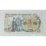 BRITISH BANKNOTE - The States of Guernsey Ten Pounds, c. 1975, Signatory C. H. Hodder, serial number