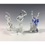 Three Swarovski crystal Magic Of Dance figures - Isadora 2002, Antonio 2003 and Anna 2004, all boxed