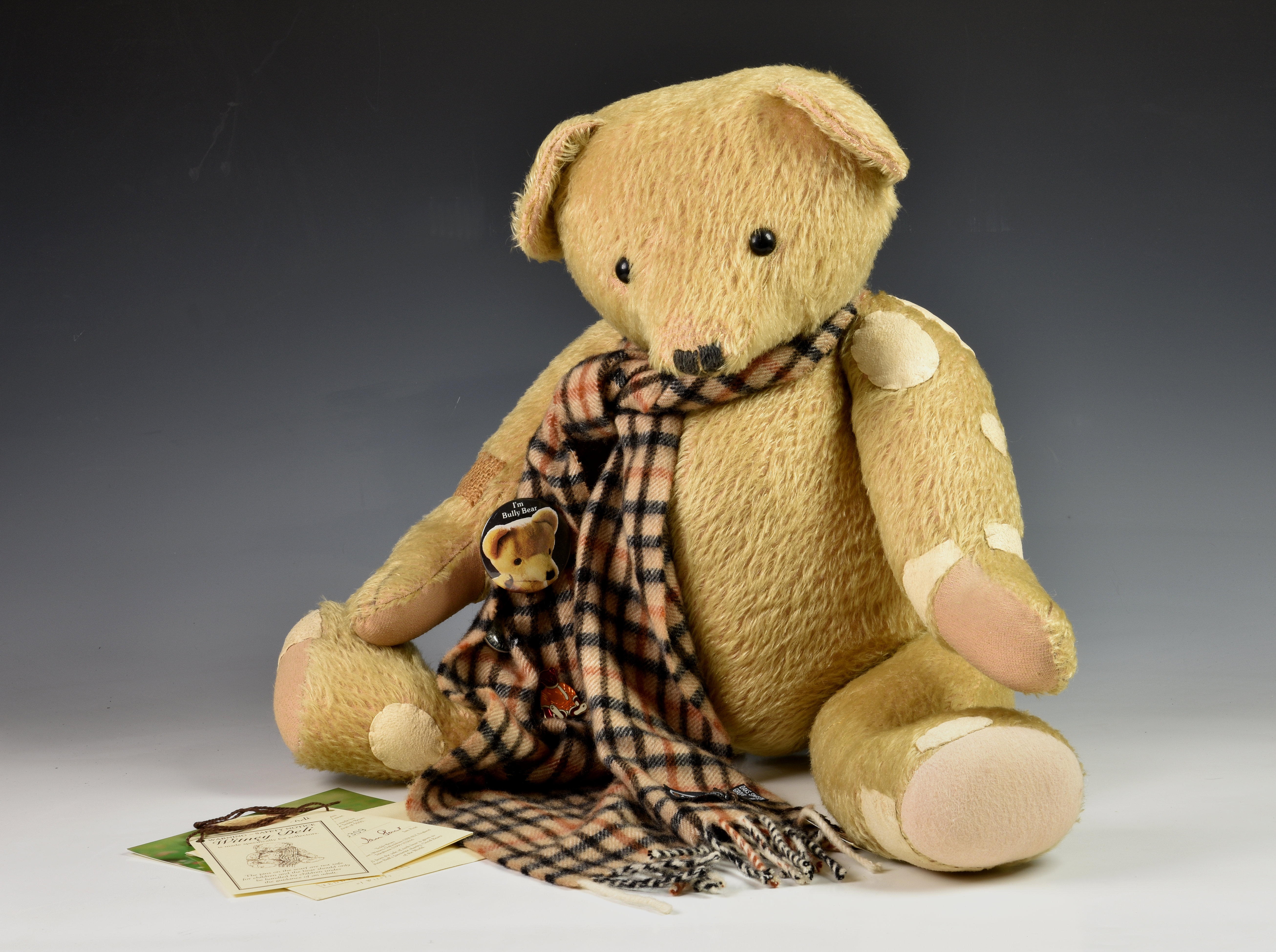 A modern House of Nisbet 'Witney Deli' pale golden plush replica limited edition teddy bear, 0309/