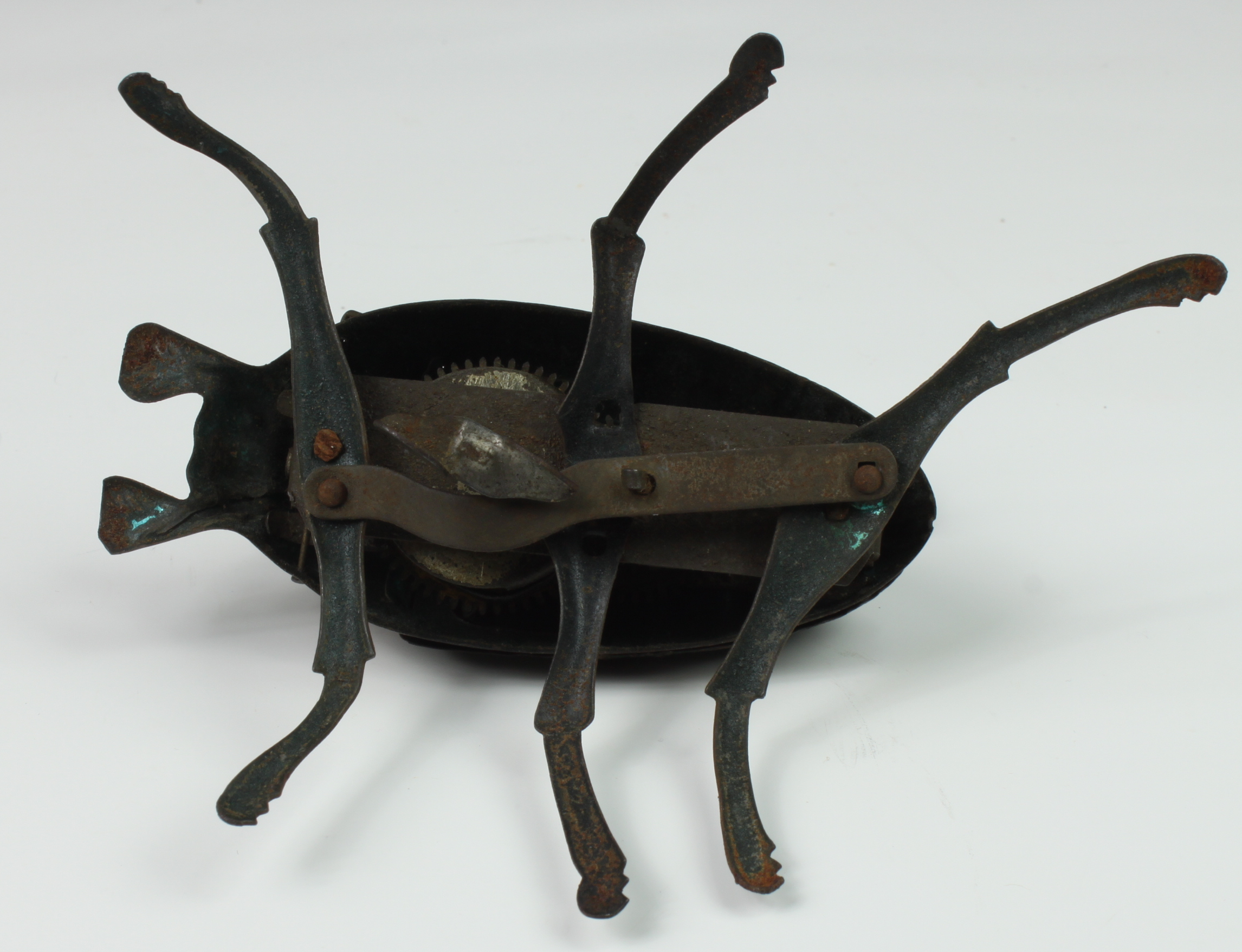 A Lehmann tinplate clockwork beetle, c.1885, having moving legs and wings (working), together with a - Image 6 of 8