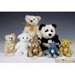 Steiff Bears - A collection, with original tags and buttons, comprising of Panda Ted No. 010620;