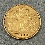 A Victorian 1900 gold half sovereign