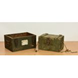 Channel Islands German Occupation interest - A Nebelkorzen 39 Smoke Pots box / case, grey painted