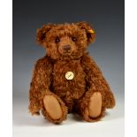A Steiff growing Teddy Bear - Modern collectors 'Classic' rich cinnamon bear, original tag, button