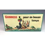 Guernsey advertising interest - A vintage French Guinness sign, GUINNESS pour ën bouan temps, the