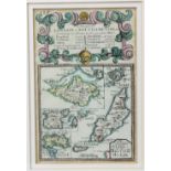 An 18th century map depicting The Smaller Islands in the British Ocean, together with the details of