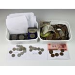 A large collection of vintage / antique Worldwide coinage and banknotes. (very large quantity),