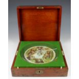 A mahogany cased Sandown Roulette Style Horse Racing Game by F.H. Ayres, Edwardian, with revolving