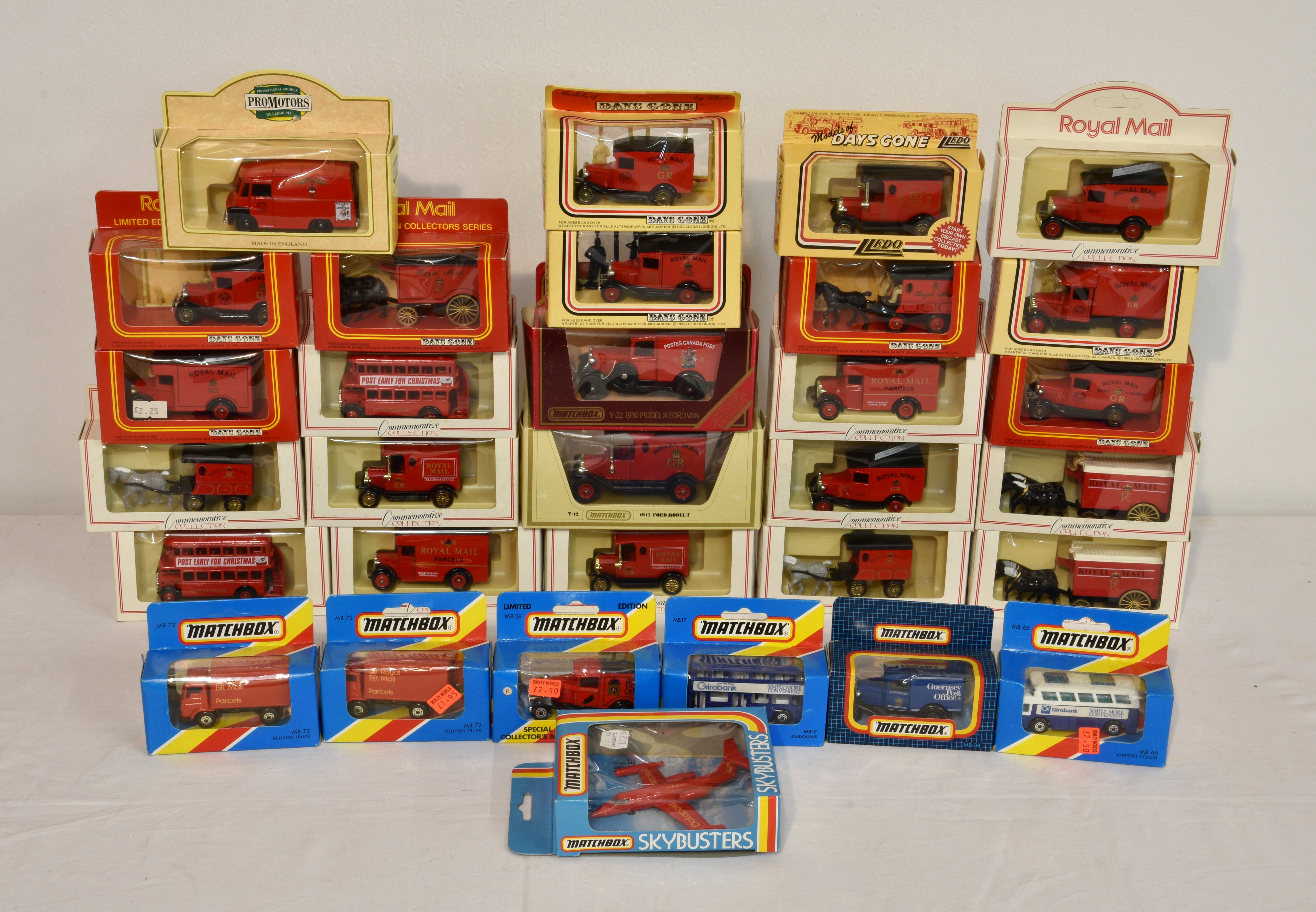 A collection of Royal Mail related diecast vechicles to include Matchbox - Lledo - Days Gone -