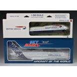 Two boxed Airliner models, comprising of British Airways 1:200 scale Boeing 747-400; Daron Sky Marks